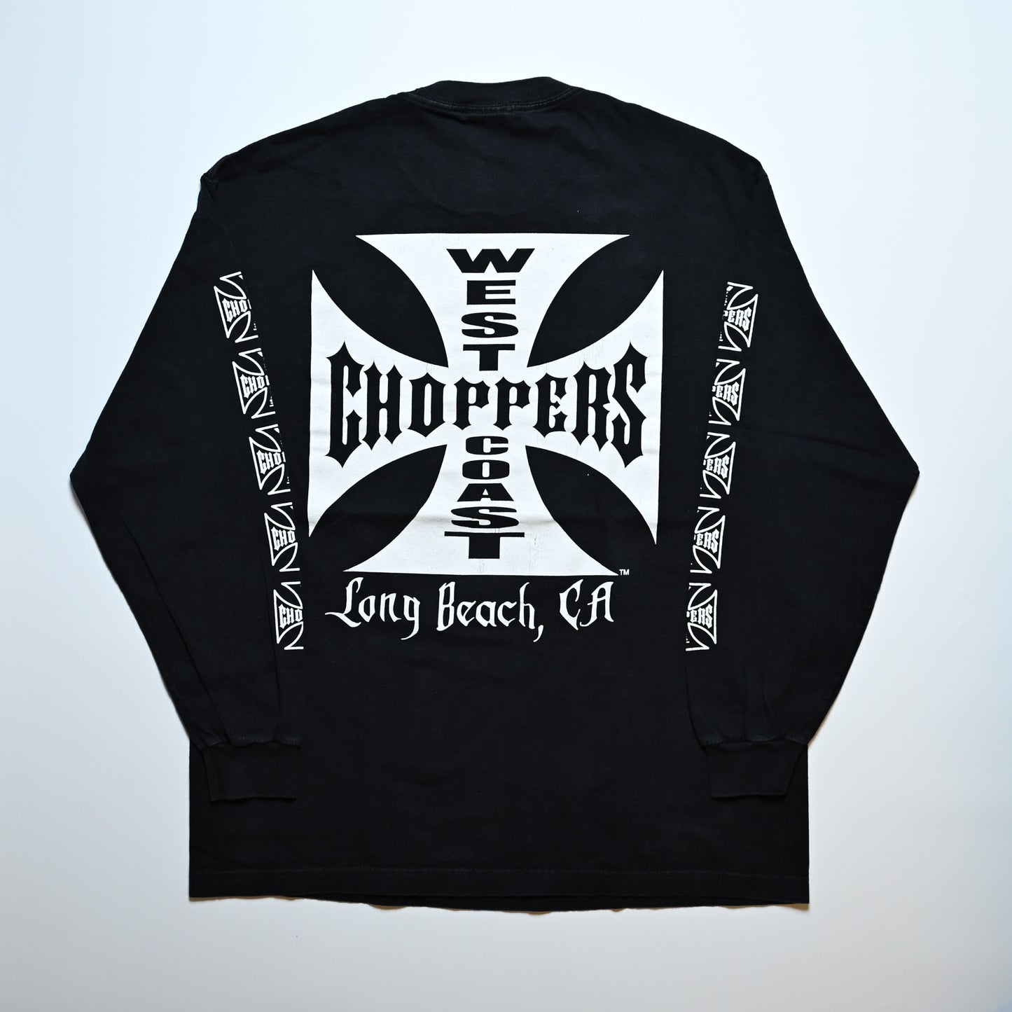 WEST COAST CHOPPERS IRON CROSS LONG BEACH, LA LS ORIGINAL XL (b_1070)