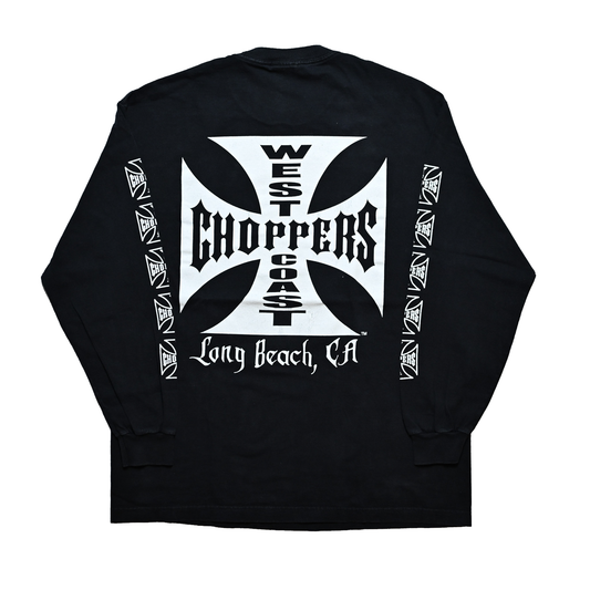 WEST COAST CHOPPERS IRON CROSS LONG BEACH, LA LS ORIGINAL XL (b_1070)