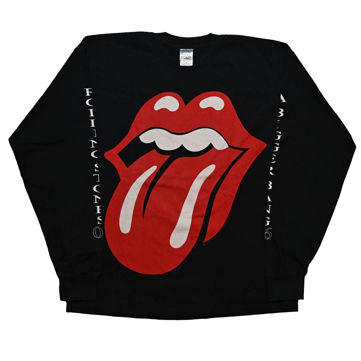 ROLLING STONES A BIGGER BANG LIP & TONGUE LS GILDAN XL (b_1119)