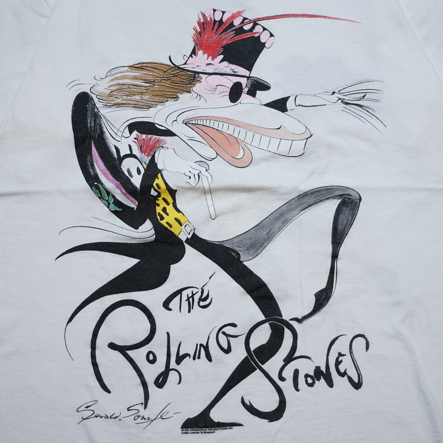 ROLLING STONES 1994 Gerald Scarfe WHITE FITS L-XL（b_1138）