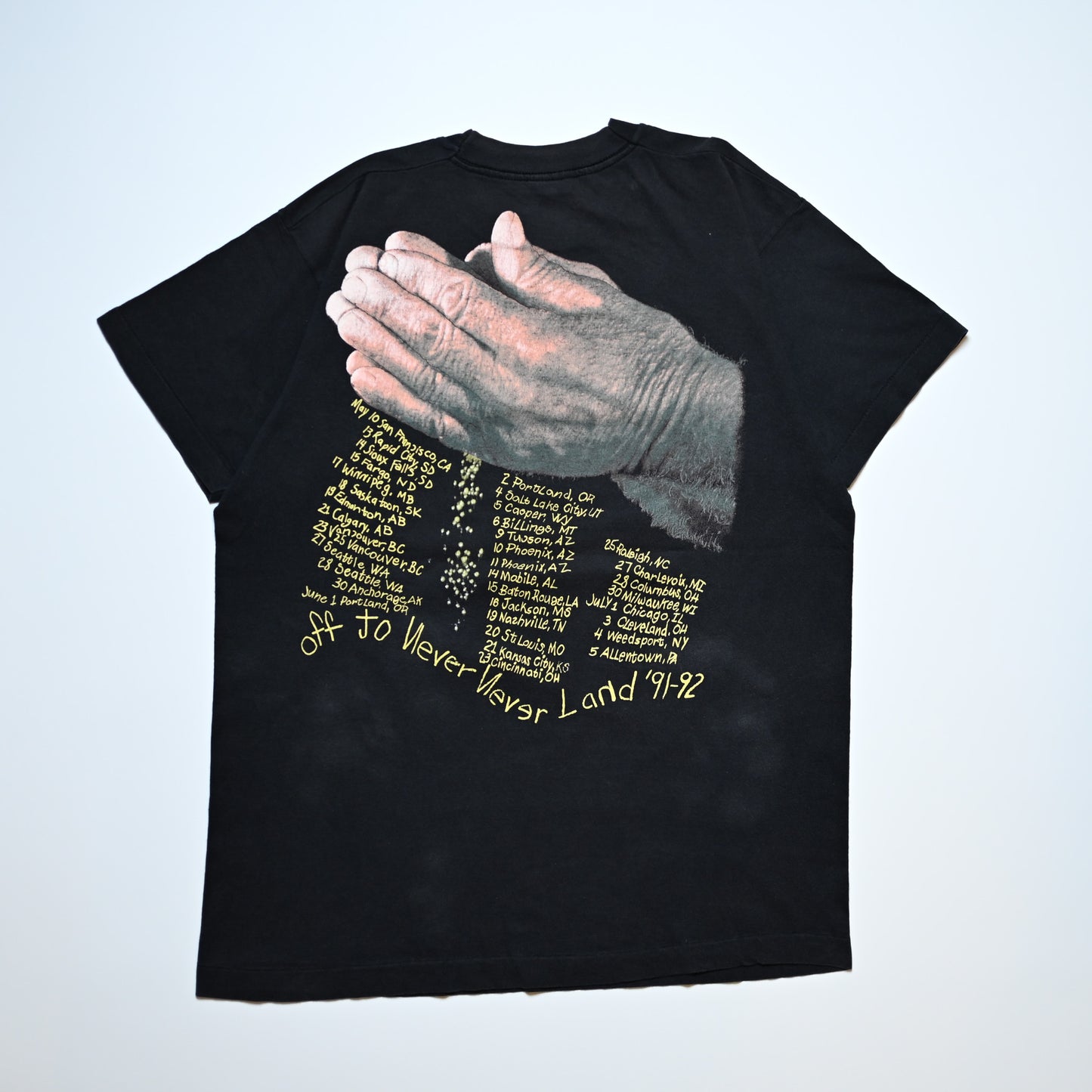 METALLICA 1992 SANDMAN EURO CUT TAG FITS L-XL (b_1144)