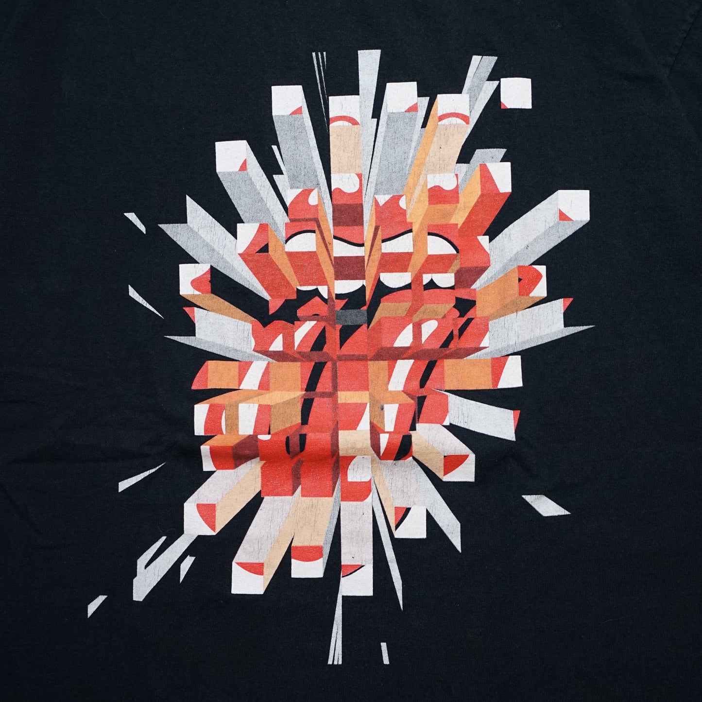 ROLLING STONES LIP & TONGUE A BIGGER BANG 2006 BLACK XL (b_1223)