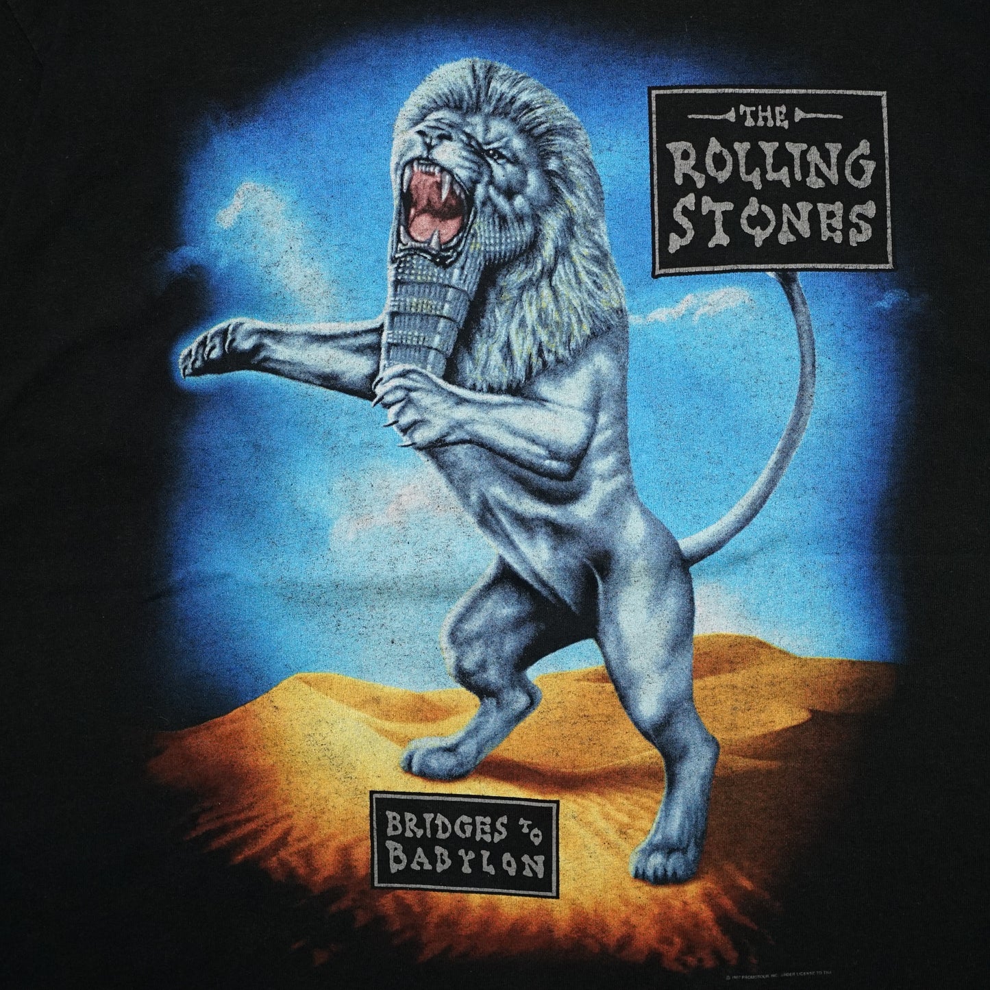 ROLLING STONES BRIDGES TO BABYLON WORLD TOUR 1997 BLACK  anvil XL (g_002)