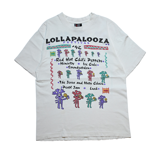 LOLLAPALOOZA 1992 FESTIVAL WHITE GIANT BY TEEJAYS LARGE (g_1114)