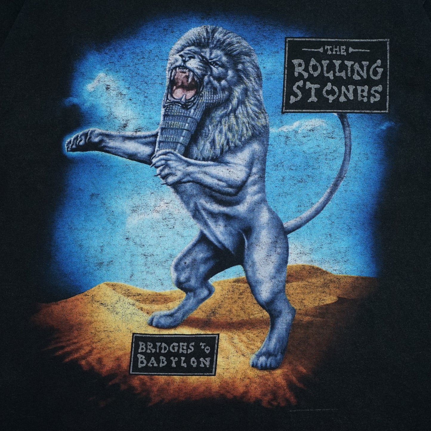 ROLLING STONES BRIDGES TO BABYLON WORLD TOUR 1997 BLACK anvil XL（k_008）