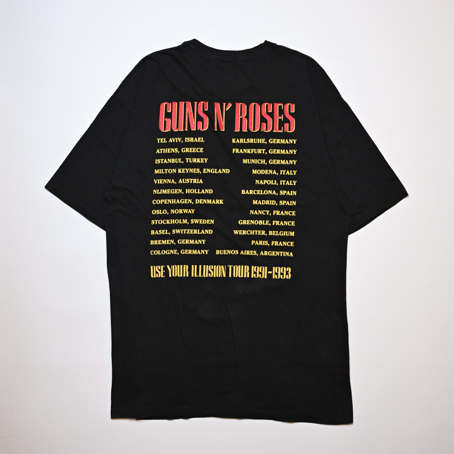 GUNS N' ROSES BAD APPLES USE YOUR ILLUSION TOUR 1991-1993 EURO XL相当 (k_014)