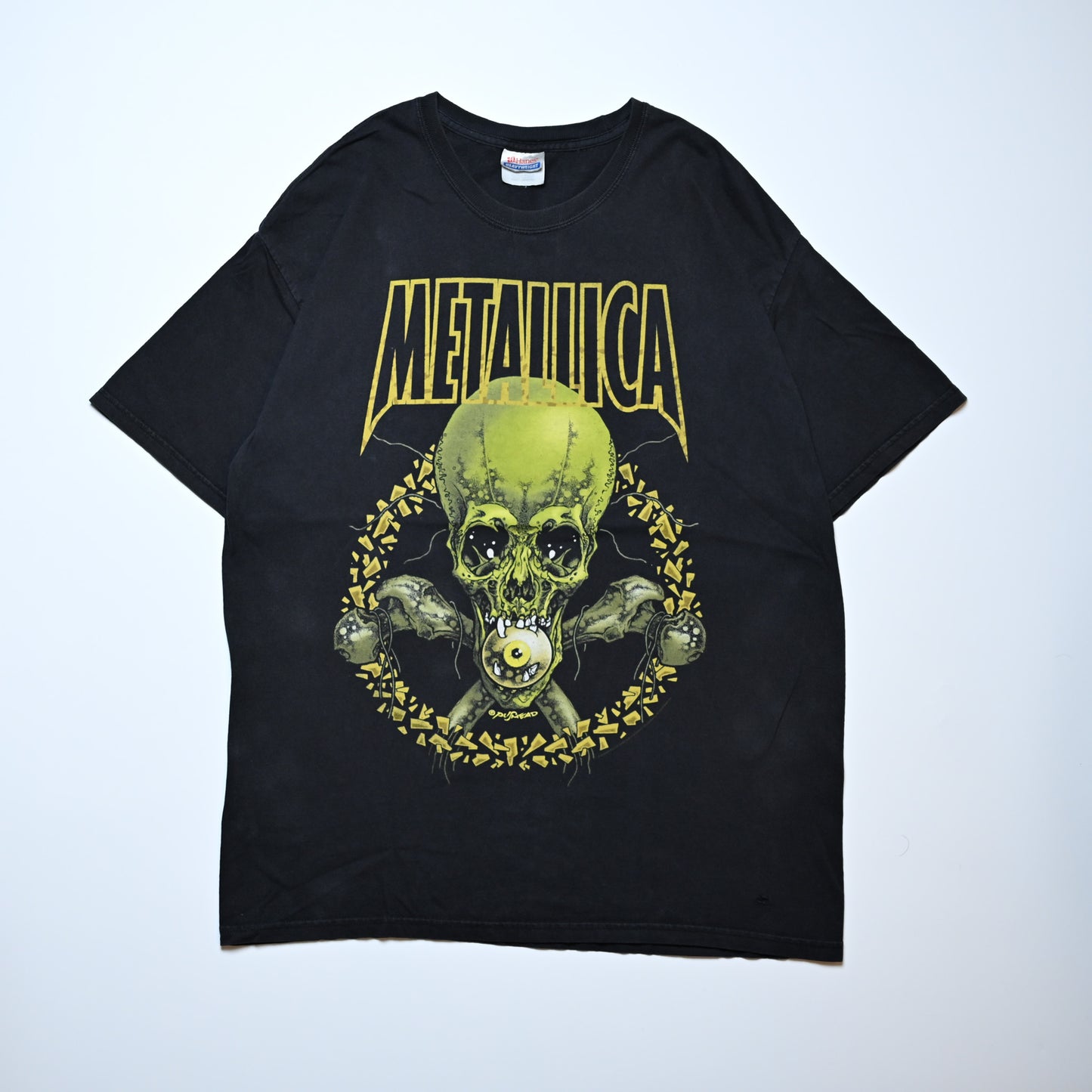 METALLICA PUSHEAD NO LEAF CLOVER Hanes LARGE (k_018)