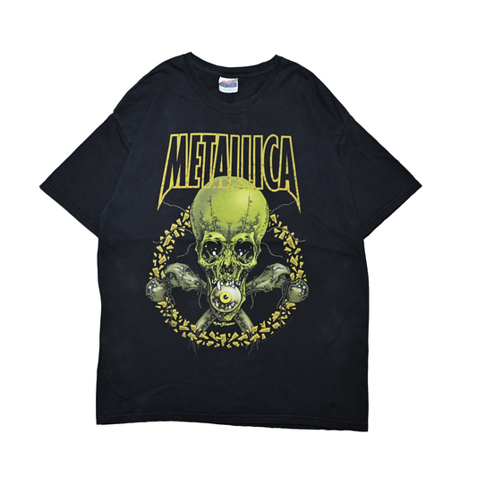 METALLICA PUSHEAD NO LEAF CLOVER Hanes LARGE (k_018)