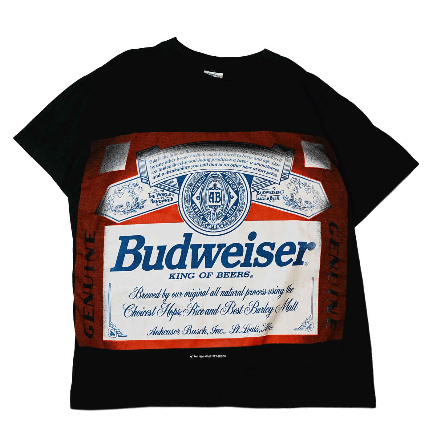 Budweiser 1988 LABEL LOGO BLACK LARGE (oc_60120)