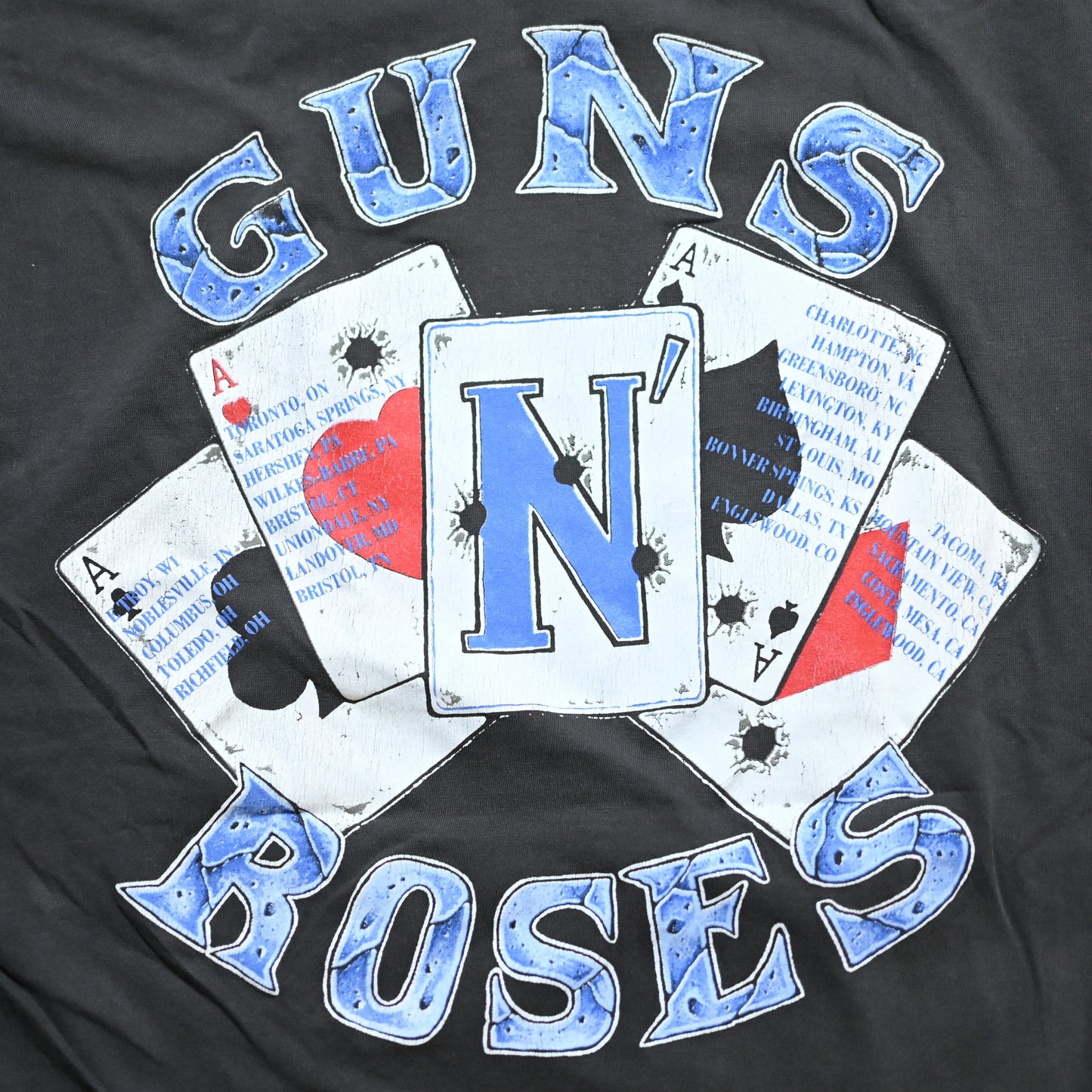 GUNS N' ROSES 1991 TRUMP CUT TAG L-X (k_1117)