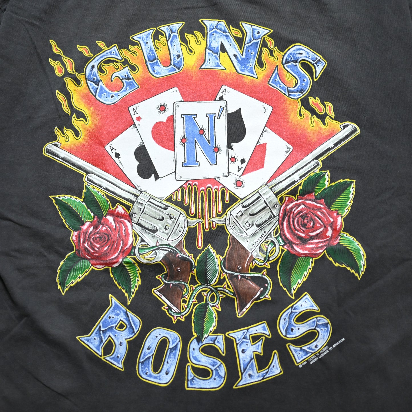 GUNS N' ROSES 1991 TRUMP CUT TAG L-X (k_1117)