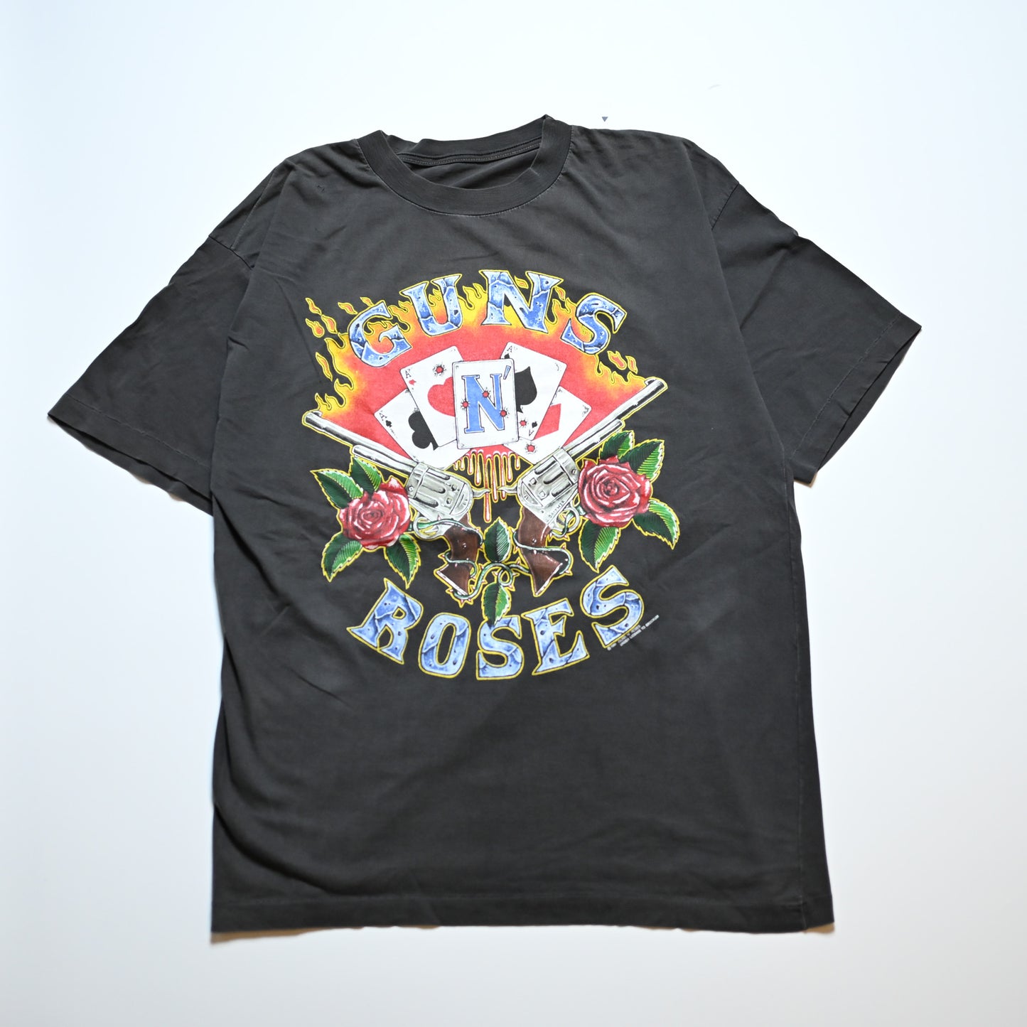 GUNS N' ROSES 1991 TRUMP CUT TAG L-X (k_1117)