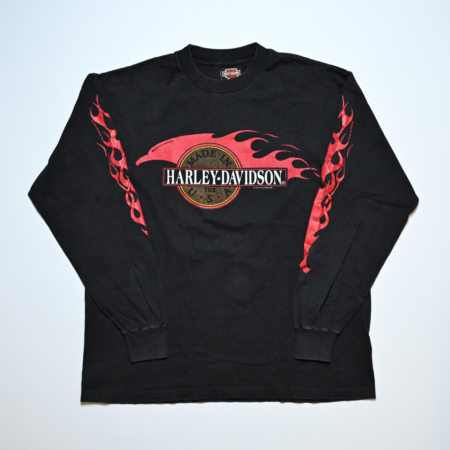 HARLEY DAVIDSON FIRE PATTERN MILWAUKEE,WILS ORIGINAL LARGE (k_1135)