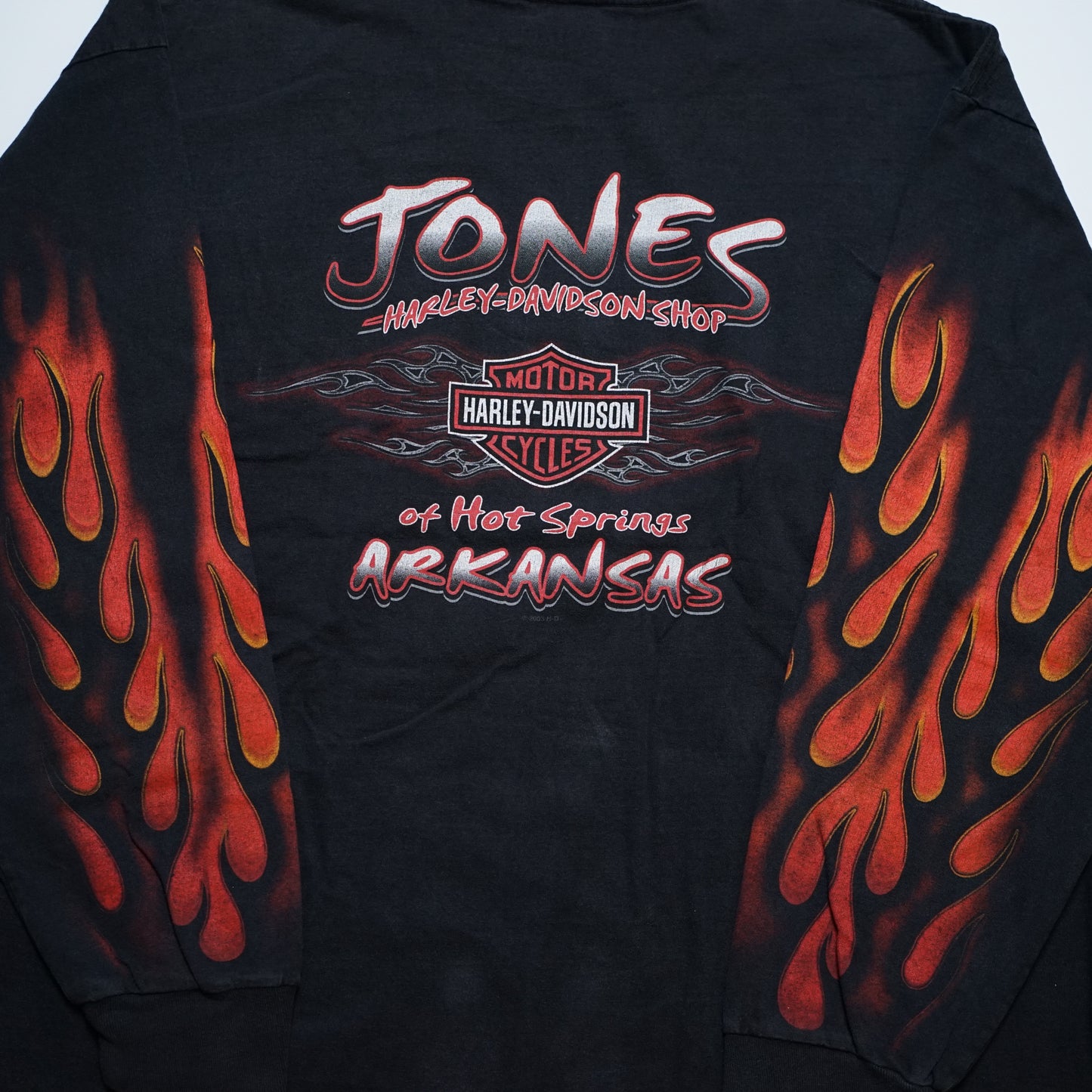 HARLEY DAVIDSON FIRE PATTERN LS ORIGINAL XXL (k_1136)