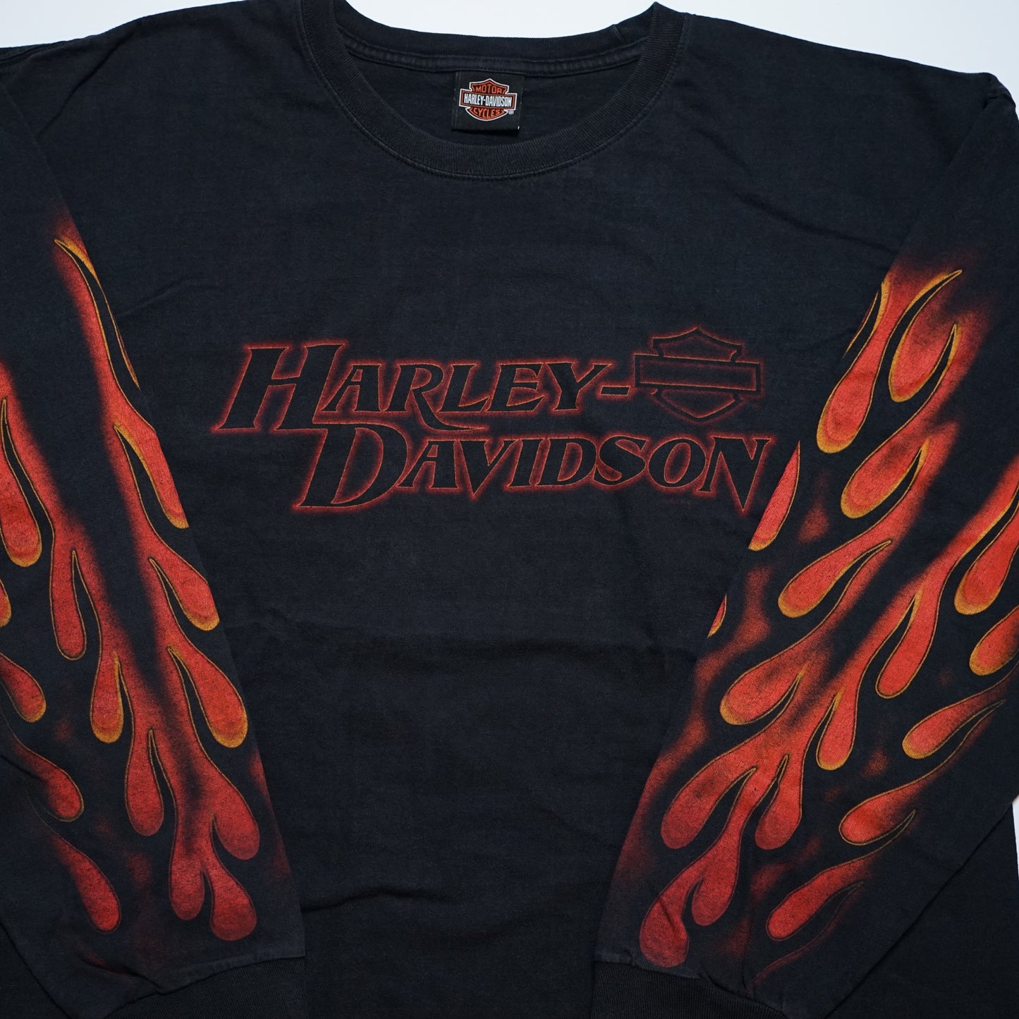 HARLEY DAVIDSON FIRE PATTERN LS ORIGINAL XXL (k_1136)