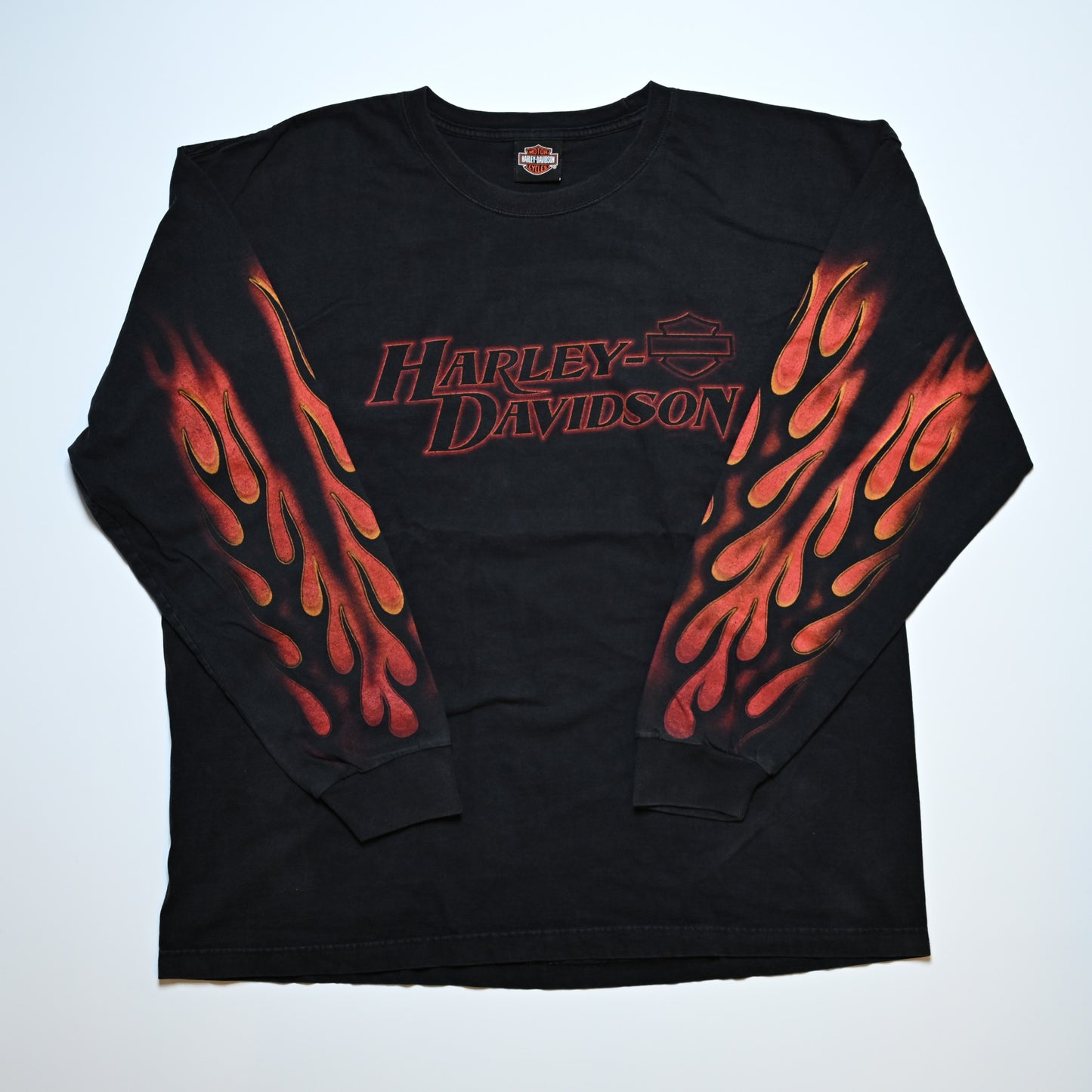 HARLEY DAVIDSON FIRE PATTERN LS ORIGINAL XXL (k_1136)