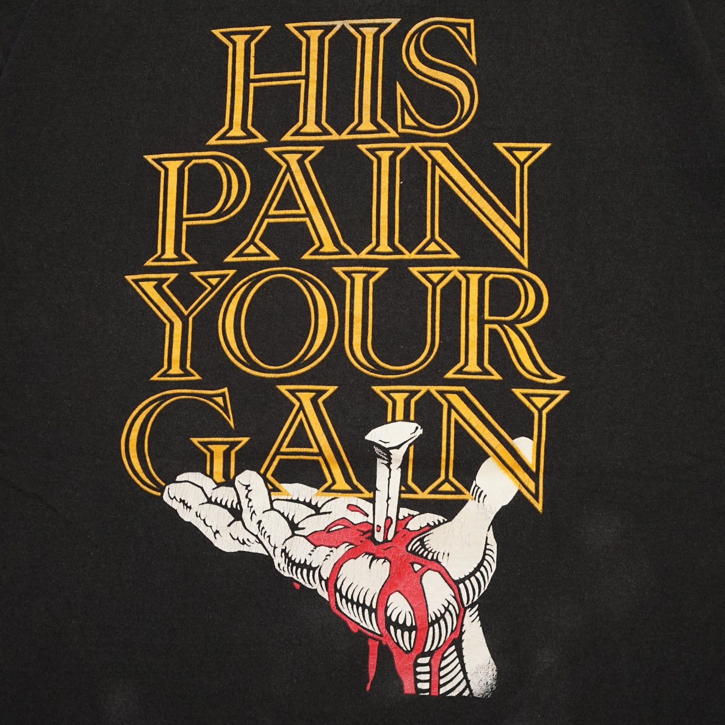 LORD'S GYM BENCH PRESS HIS PAIN YOUR GAIN LARGE (k_1210)