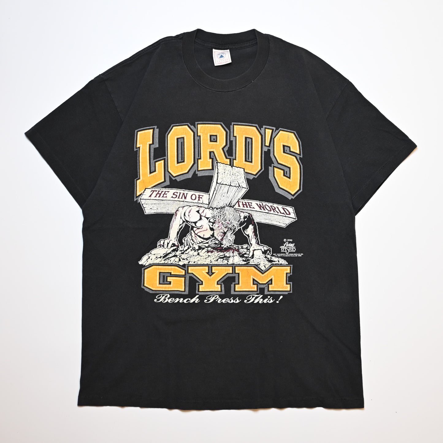 LORD'S GYM BENCH PRESS HIS PAIN YOUR GAIN LARGE (k_1210)