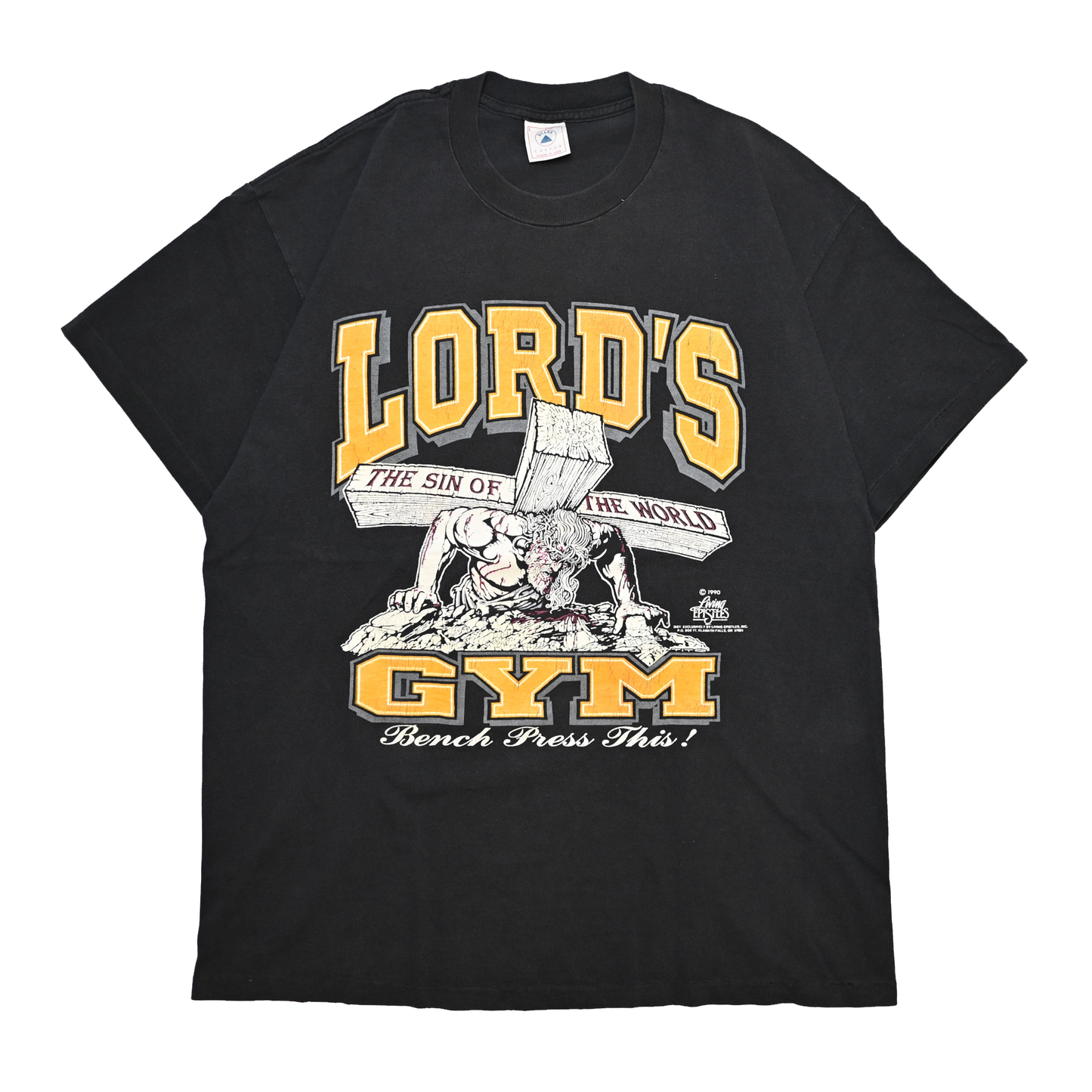 LORD'S GYM BENCH PRESS HIS PAIN YOUR GAIN LARGE (k_1210)