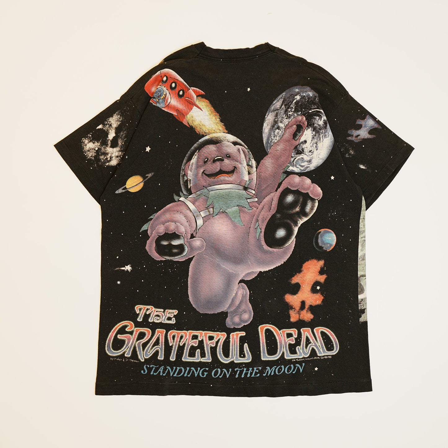 GRATEFUL DEAD 1995 LIQUID BLUE STANDING ON THE MOON OVP FRUIT OF THE LOOM XL (n_0617)