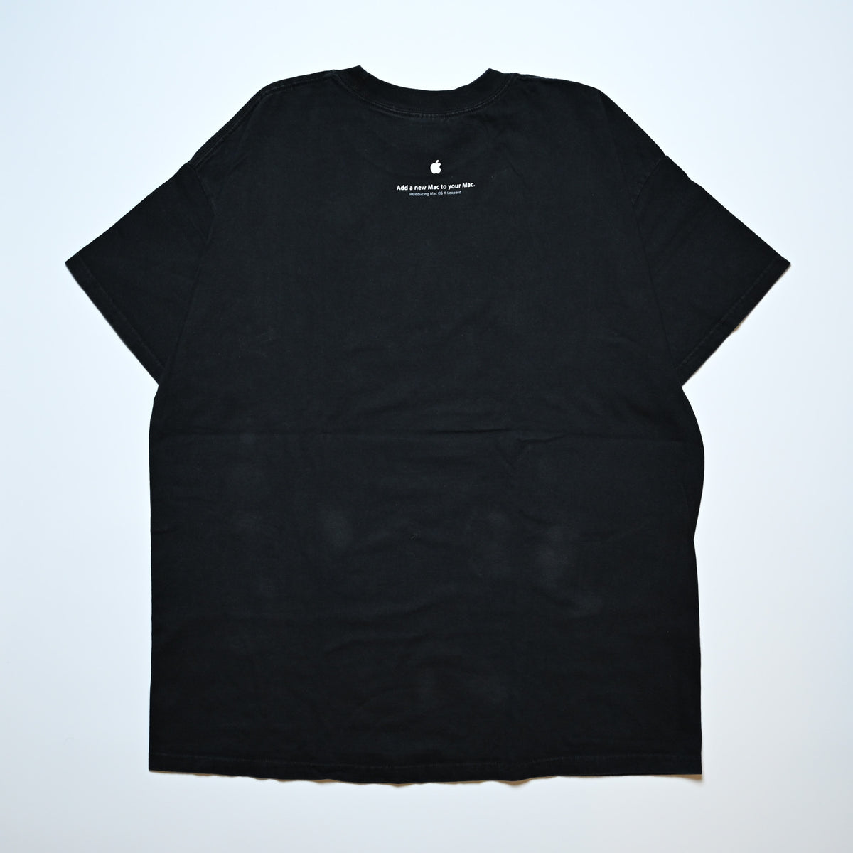 Apple "X" ADD A NEW MAC TO YOUR MAC Y2K HANES BEEFY-T LARGE (n_1104)