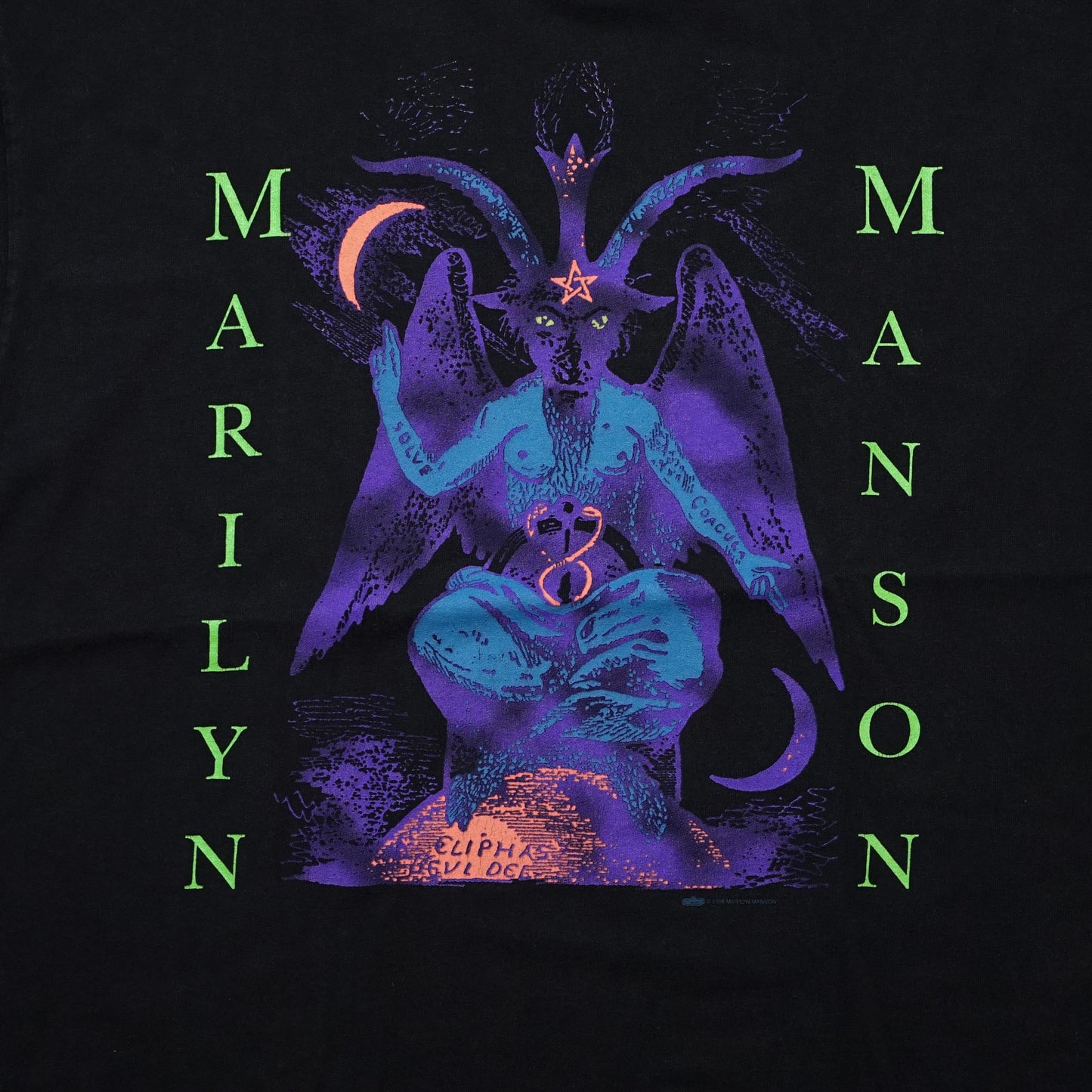 MARILYN MANSON 1996 NO FORGIVENESS WHEN I'M GOD EVERYONE DIES L/S GILDAN XL(o_1008)