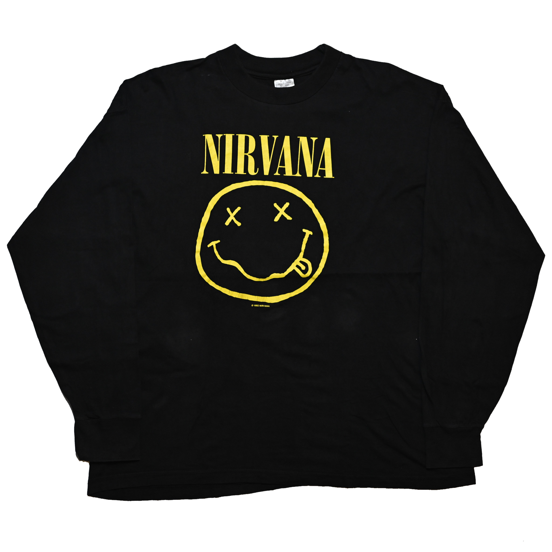 ⭐️未使用品NIRVANA SMILE Ｌ/ S TEE USA製 Ｌサイズ☆ 575b88c8e1fe97169ed2b083aebe17