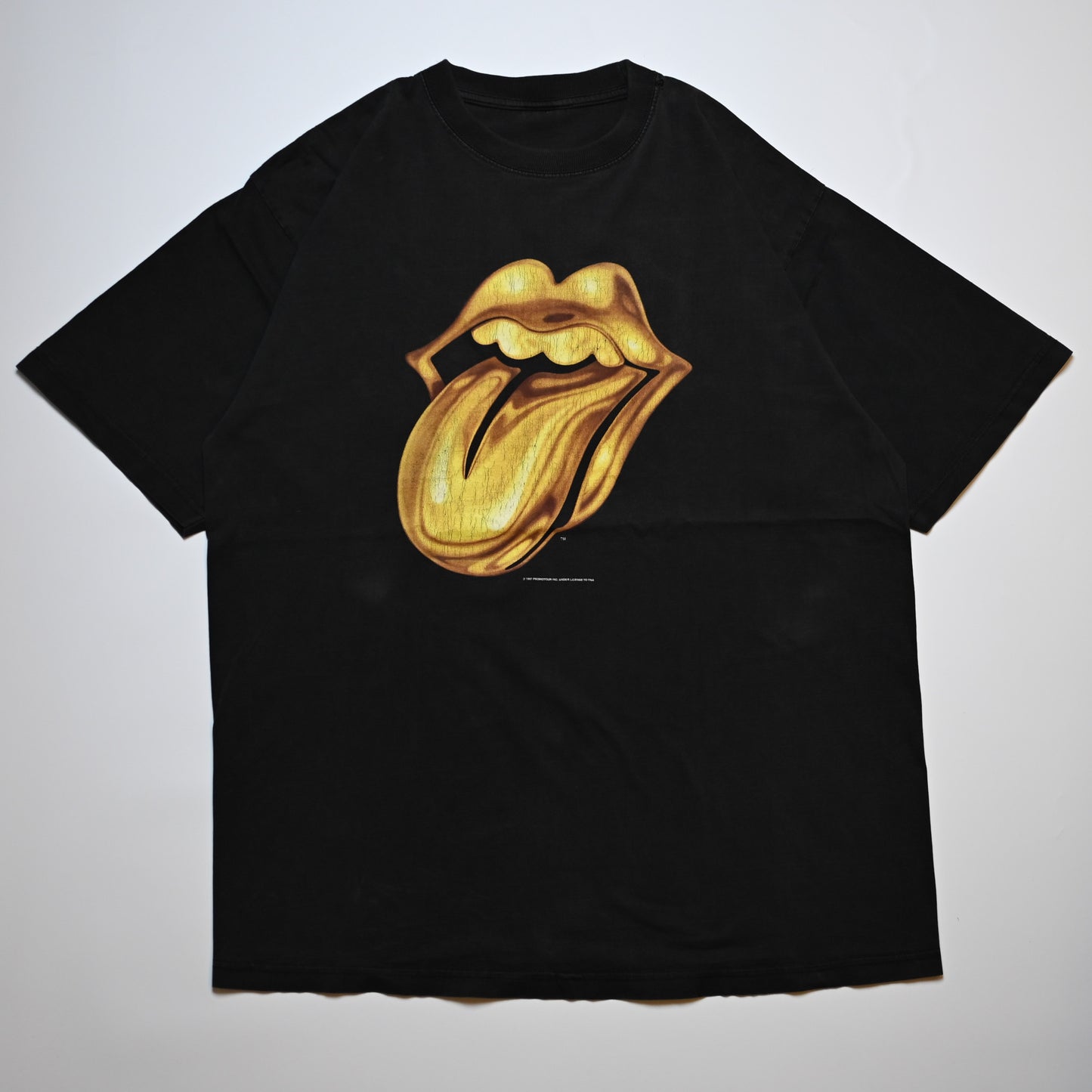 ROLLING STONES 1997 LIP & TONGUE CUT TAG L-XL (o_1212)