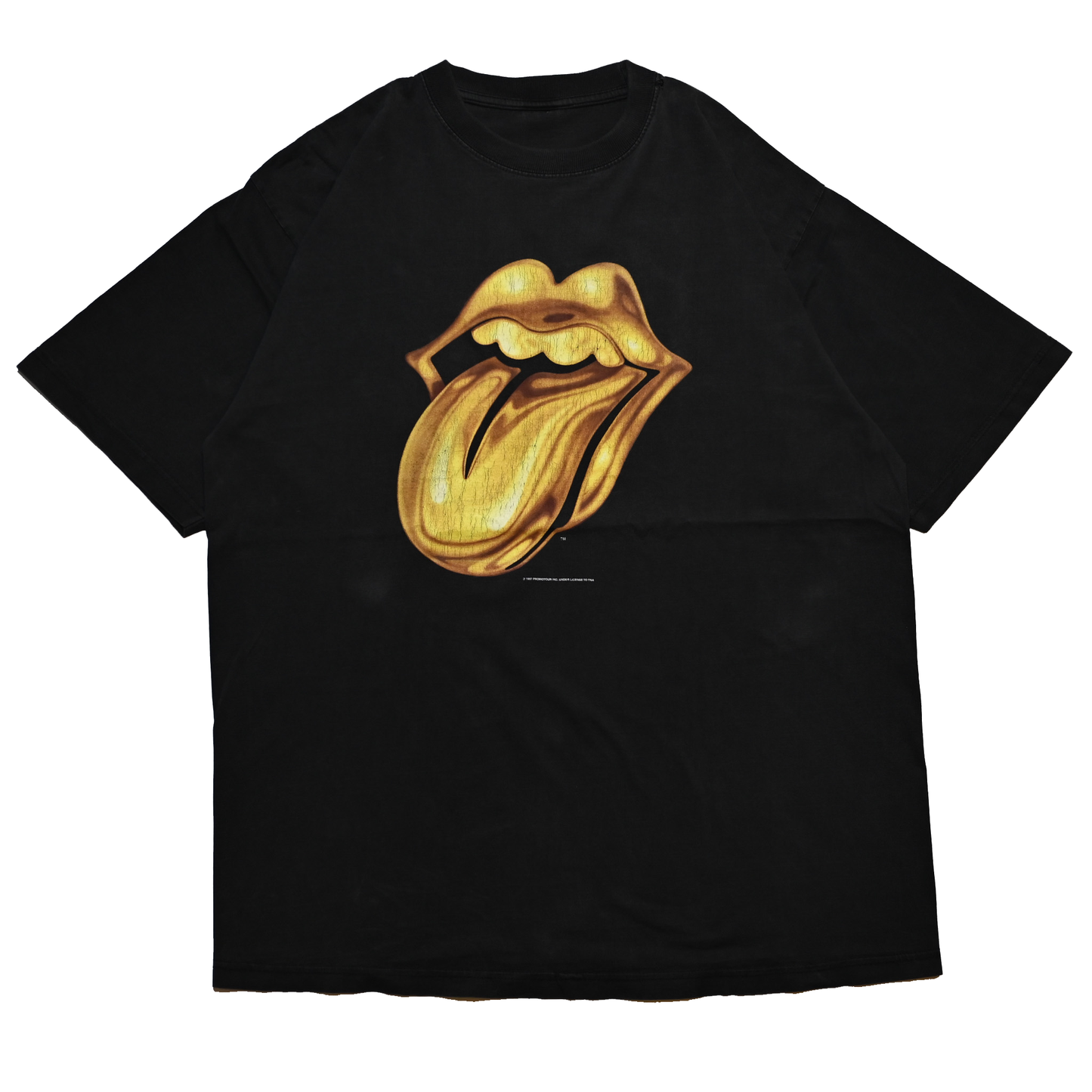 ROLLING STONES 1997 LIP & TONGUE CUT TAG L-XL (o_1212)