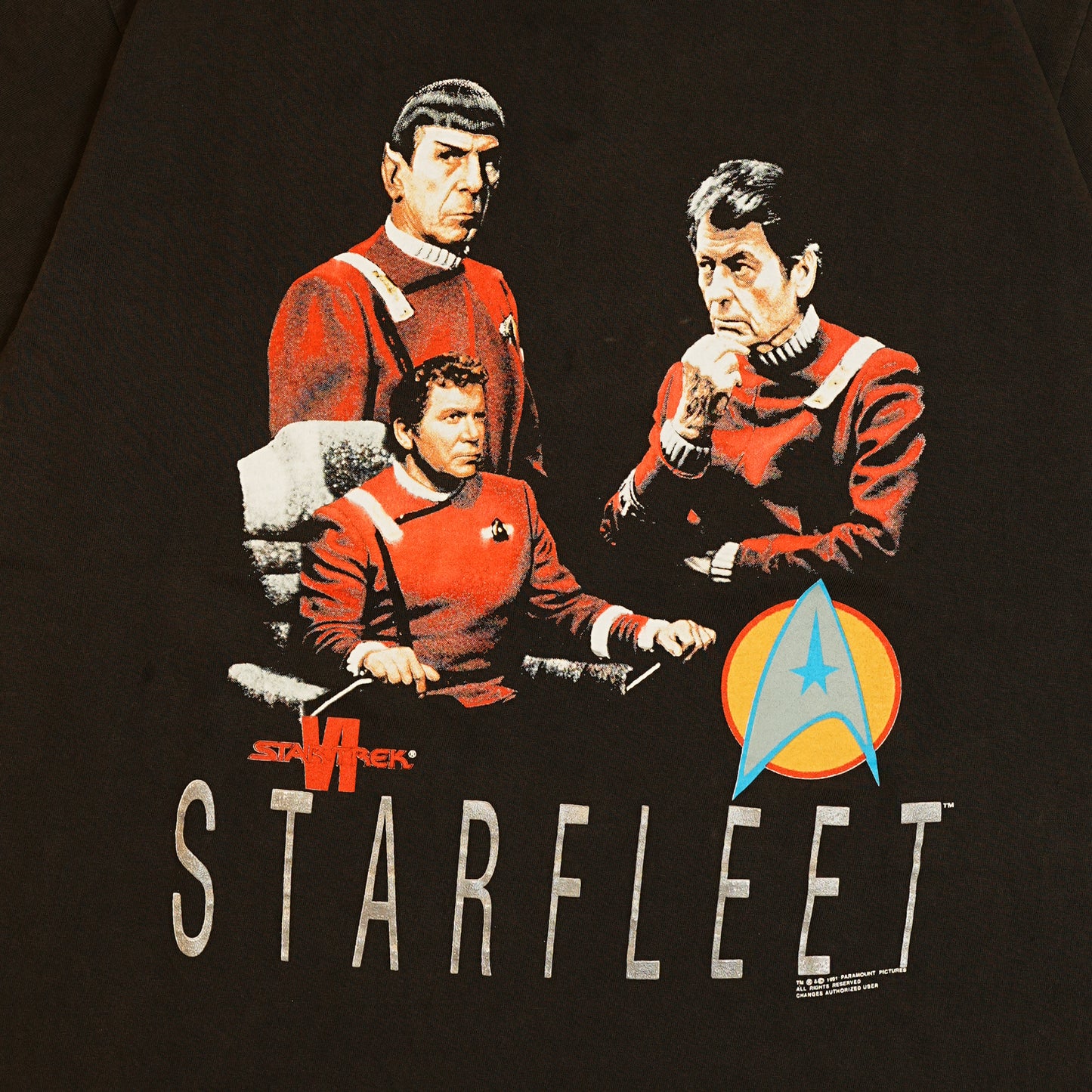 STAR TREK STARFLEET KLINGONS TEE 1991 CHANES XL (oc_0607)