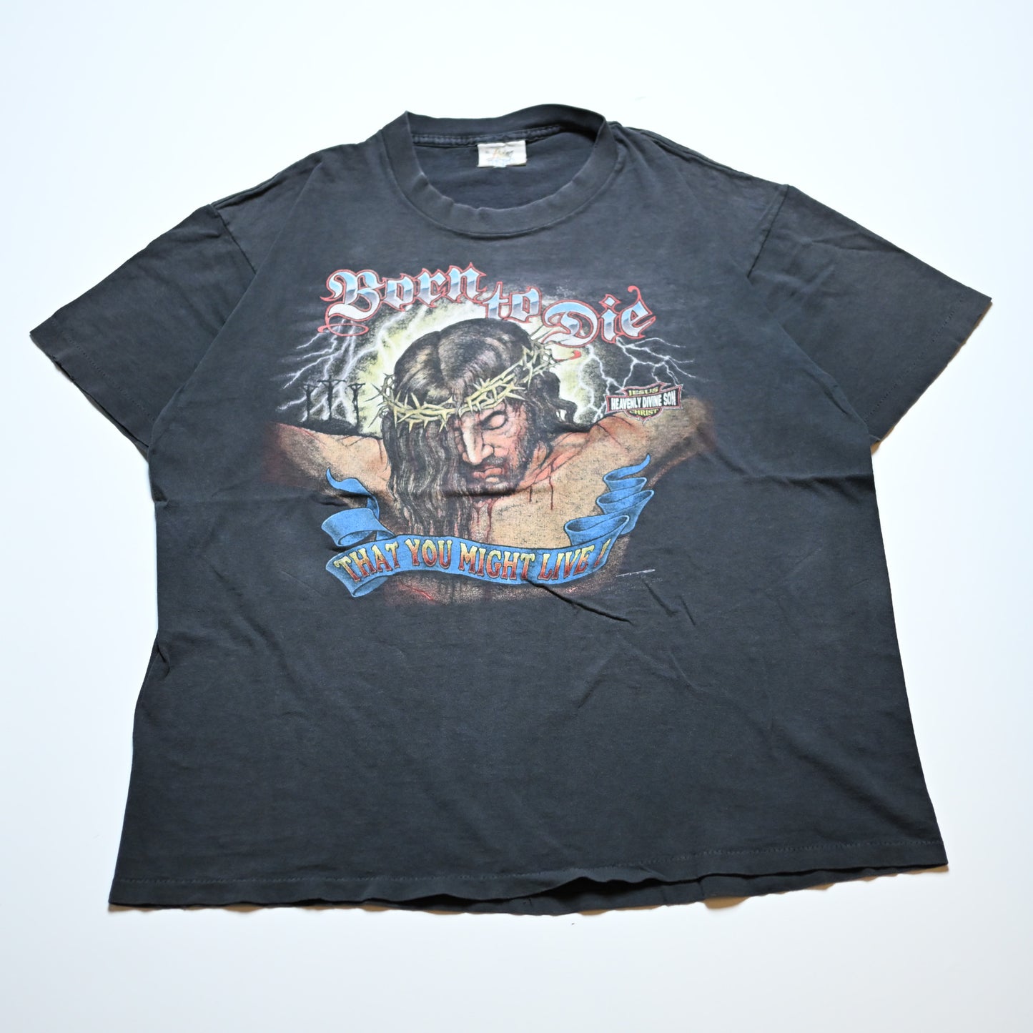 JESUS Born to Die THAT YOU MIGHT LIVE ! 1991 XL (oc_1110)