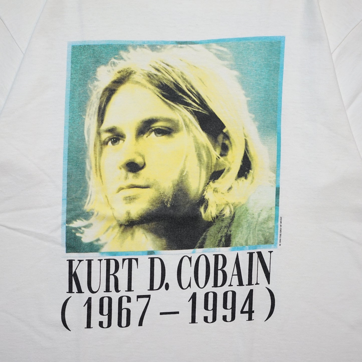 NIRVANA KURT COBAIN MEMORIAL ADULT WHITE TULTEX XL (oc_1202)