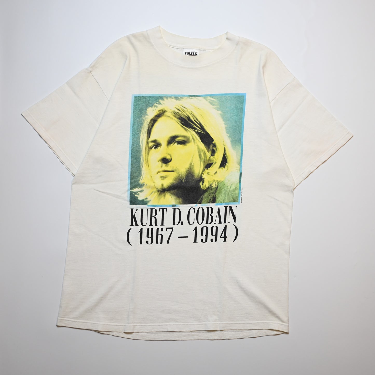 NIRVANA KURT COBAIN MEMORIAL ADULT WHITE TULTEX XL (oc_1202)