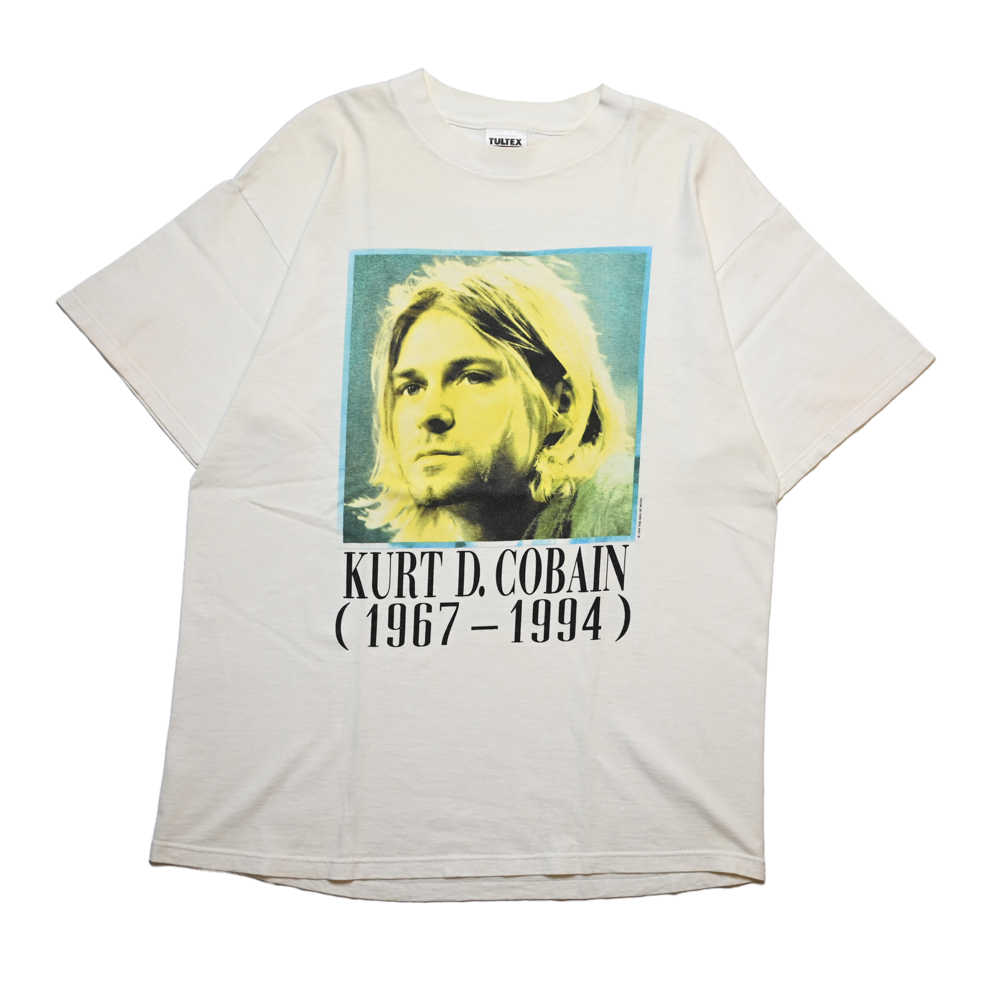NIRVANA KURT COBAIN MEMORIAL ADULT WHITE TULTEX XL (oc_1202 NIRVANA KURT COBAIN MEMORIAL ADULT WHITE TULTEX XL (oc_1202