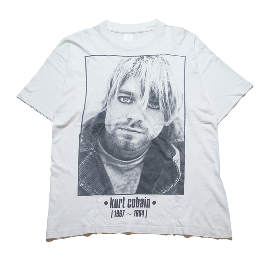 NIRVANA KURT COBAIN MEMORIAL WHITE EURO FITS XL (p_1101)