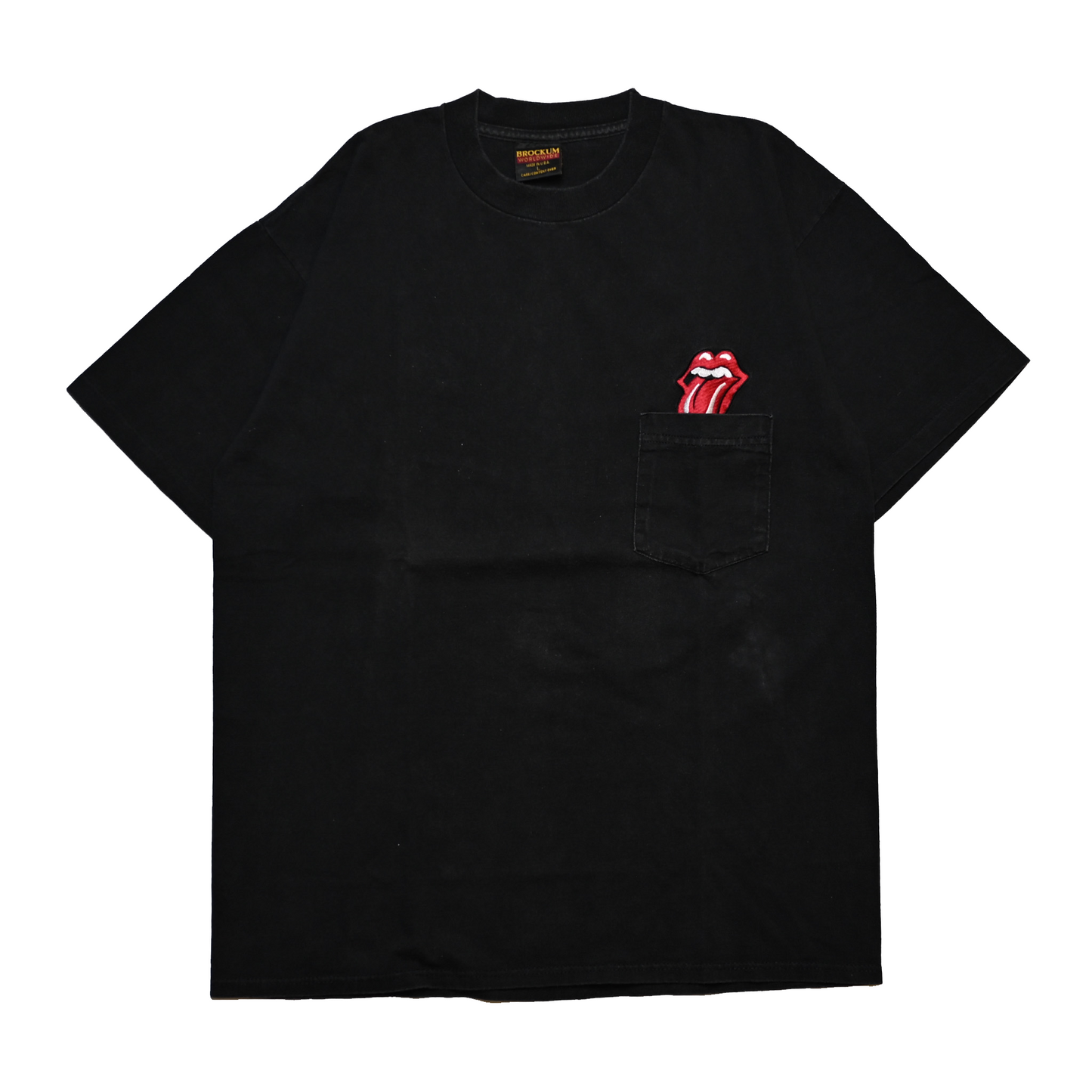 ROLLING STONES EMBROIDERY POCKET TEE BROCKUM LARGE (rb_005