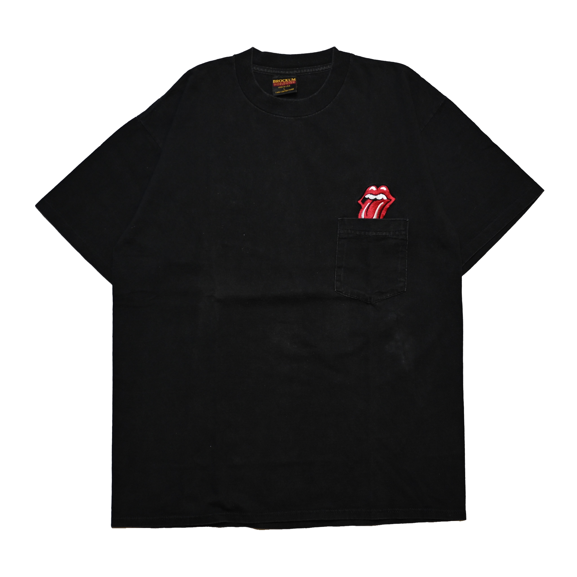 ROLLING STONES EMBROIDERY POCKET TEE BROCKUM LARGE (rb_005