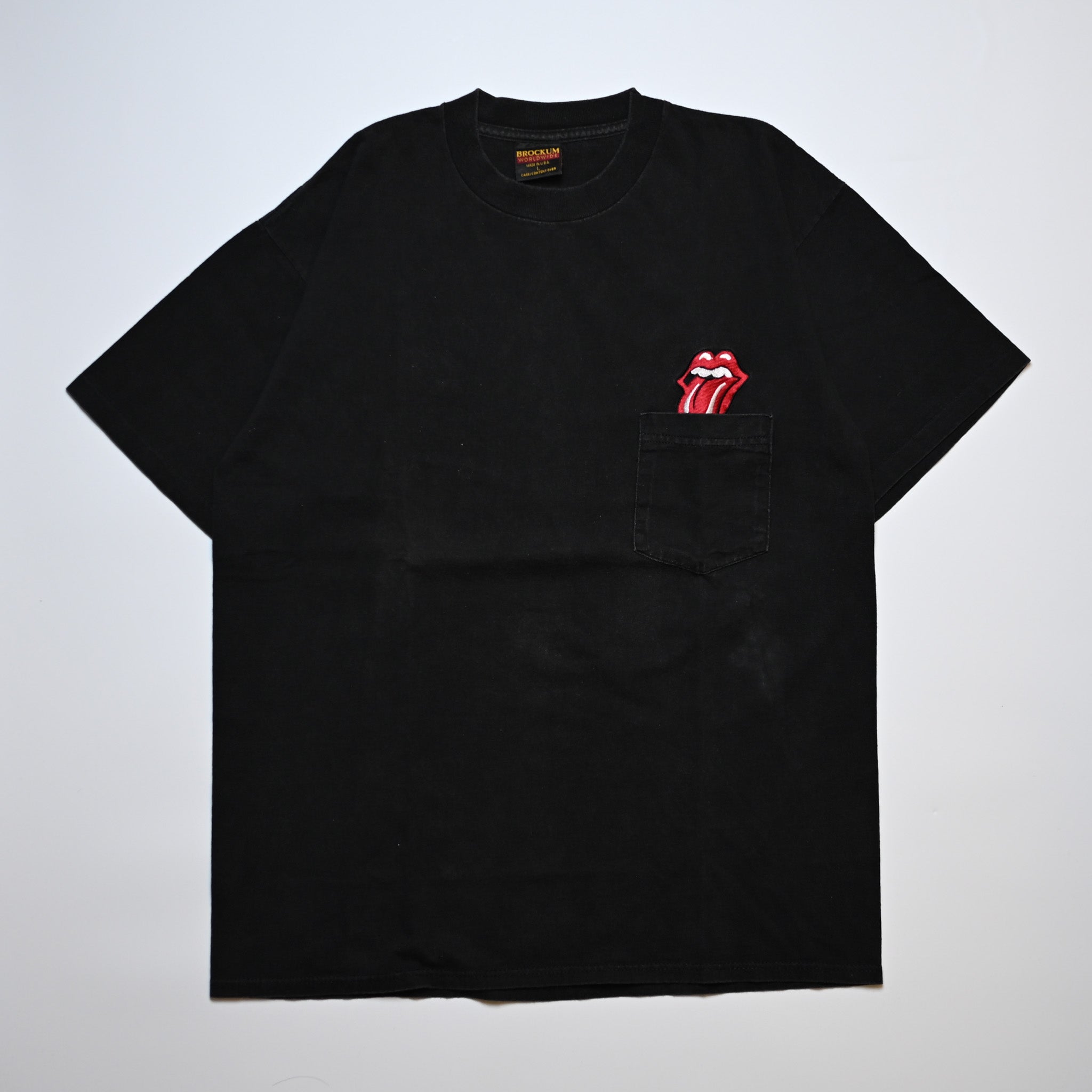 ROLLING STONES EMBROIDERY POCKET TEE BROCKUM LARGE (rb_005